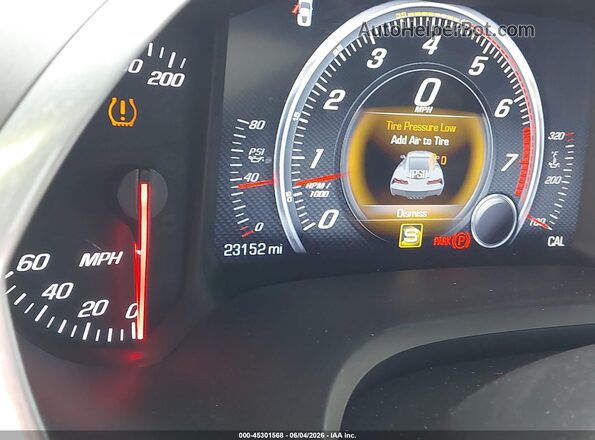 1G1YA2D76K5100105 2019 CHEVROLET CORVETTE Orange უკანა სავარძლების ხედი