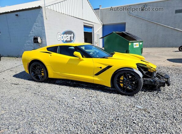 1G1YA2D77K5122467 2019 CHEVROLET CORVETTE Yellow Առջևի աջ
