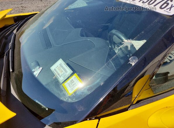 1G1YA2D77K5122467 2019 CHEVROLET CORVETTE Yellow Սալոնի դիմացի տեսք