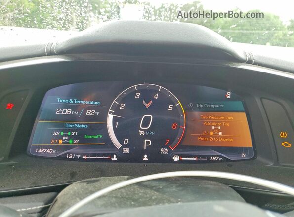 1G1YA3D43N5113829 2022 CHEVROLET CORVETTE Черный Вид щитка приборов
