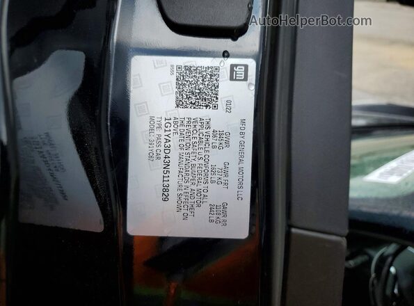 1G1YA3D43N5113829 2022 CHEVROLET CORVETTE Черный Вид подкапотного пространства