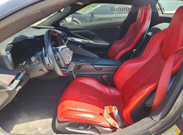 1G1YA3D44M5114518 2021 CHEVROLET CORVETTE Серый Вид салона спереди