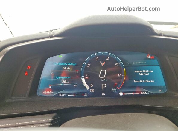 1G1YA3D45R5103938 2024 CHEVROLET CORVETTE Серый Вид щитка приборов