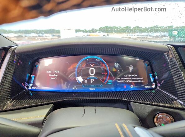 1G1YB2D40T5110732 2026 CHEVROLET CORVETTE Red Instrument cluster view