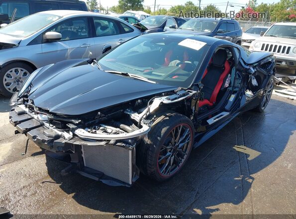 1G1YB2D41R5125717 2024 CHEVROLET CORVETTE Black Vista tres cuartos delantera izquierda
