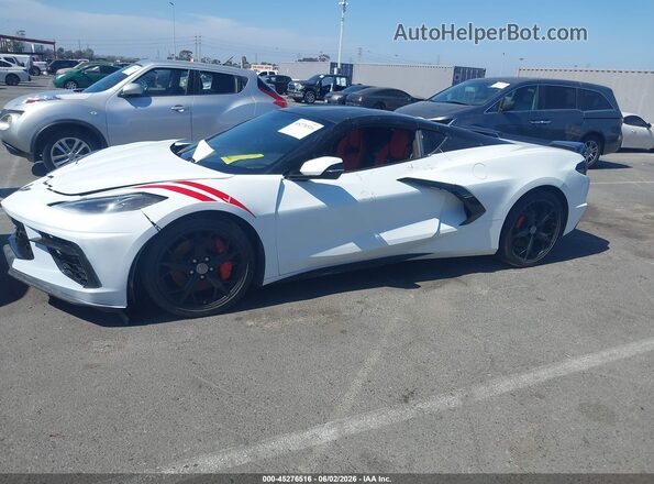 1G1YB2D42M5116758 2021 CHEVROLET CORVETTE Белый Панорамный вид салона 360°