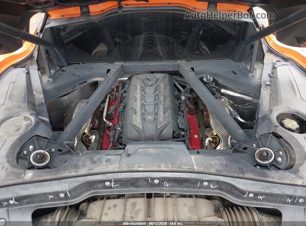 1G1YB2D44N5107058 2022 CHEVROLET CORVETTE Оранжевый Вид сзади