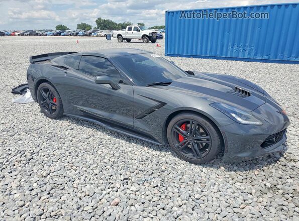 1G1YB2D70H5101966 2017 CHEVROLET CORVETTE Gray Передня права чверть