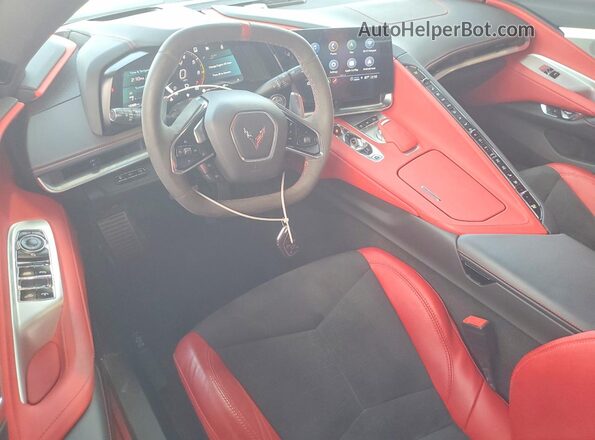 1G1YB3D47P5114496 2023 CHEVROLET CORVETTE Burgundy Առջևի վահանակի տեսք