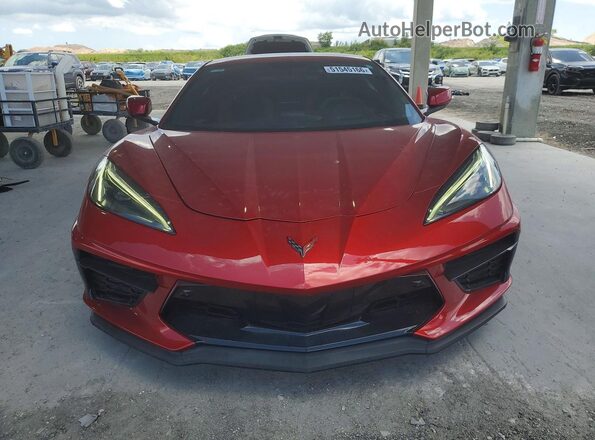 1G1YB3D47P5114496 2023 CHEVROLET CORVETTE Burgundy Դիմացի տեսք