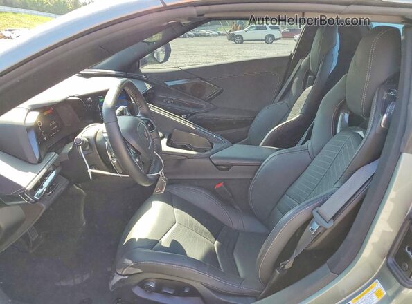 1G1YB3D48P5137723 2023 CHEVROLET CORVETTE Gray Widok wnętrza z przodu