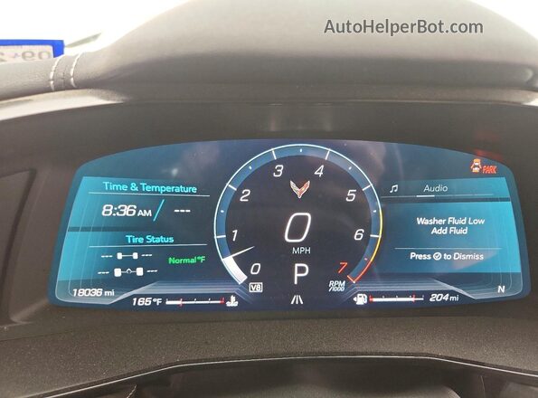 1G1YB3D48S5104357 2025 CHEVROLET CORVETTE Белый Вид щитка приборов
