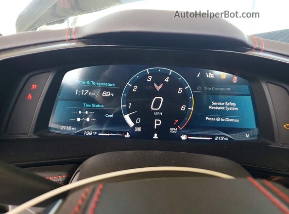 1G1YB3D49S5111348 2025 CHEVROLET CORVETTE Black Widok zestawu wskaźników
