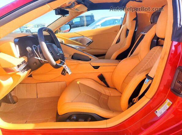 1G1YC2D48P5110027 2023 CHEVROLET CORVETTE Red წინა სალონის ხედი