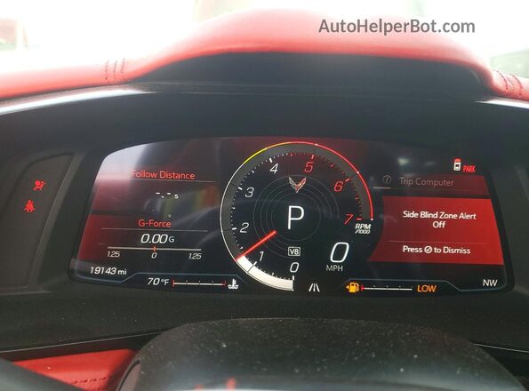 1G1YC2D49R5128751 2024 CHEVROLET CORVETTE White Вид щитка приладів