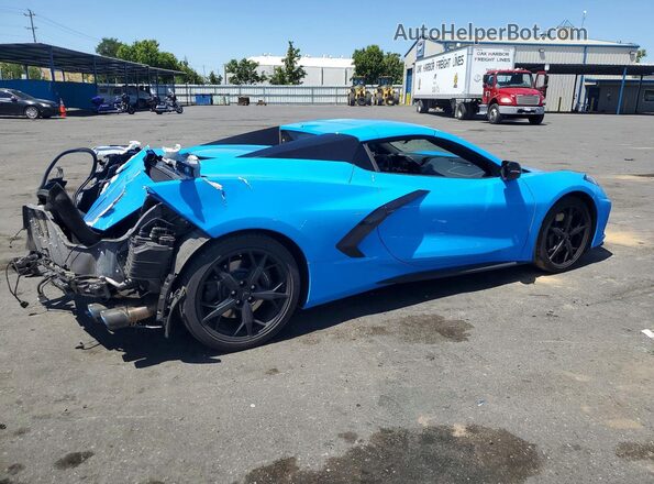 1G1YC3D41M5123624 2021 CHEVROLET CORVETTE Blue Trasero derecho