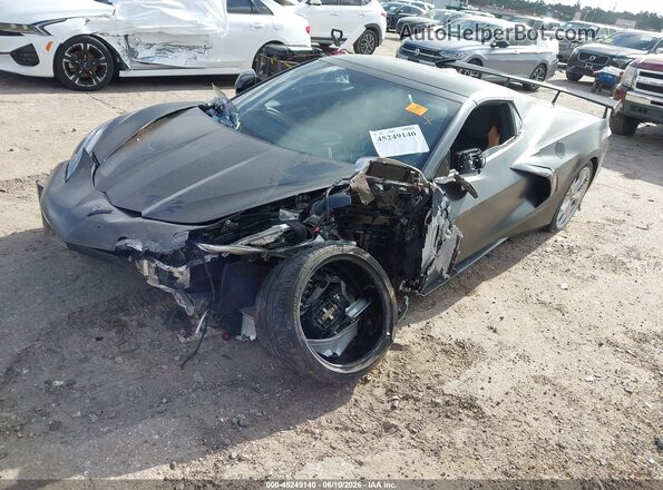 1G1YC3D41N5106730 2022 CHEVROLET CORVETTE Black Առջևի ձախ երեք քառորդ տեսարան
