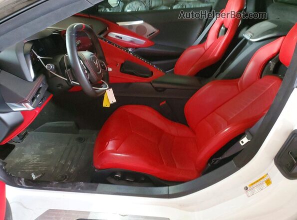1G1YC3D42P5137181 2023 CHEVROLET CORVETTE Белый Вид салона спереди