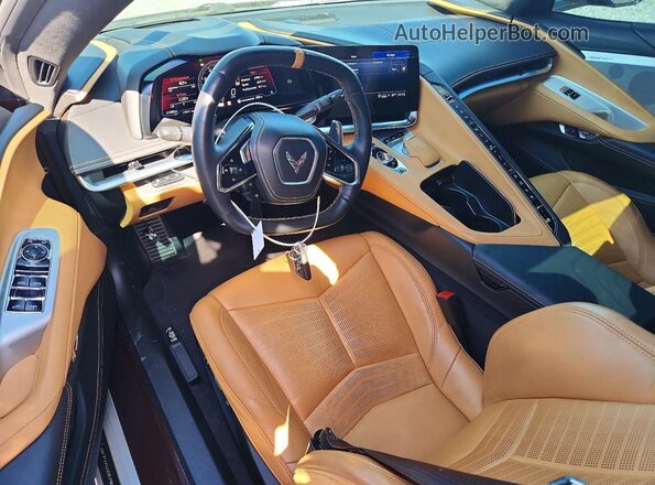 1G1YC3D46P5128614 2023 CHEVROLET CORVETTE Brown Dashboard view