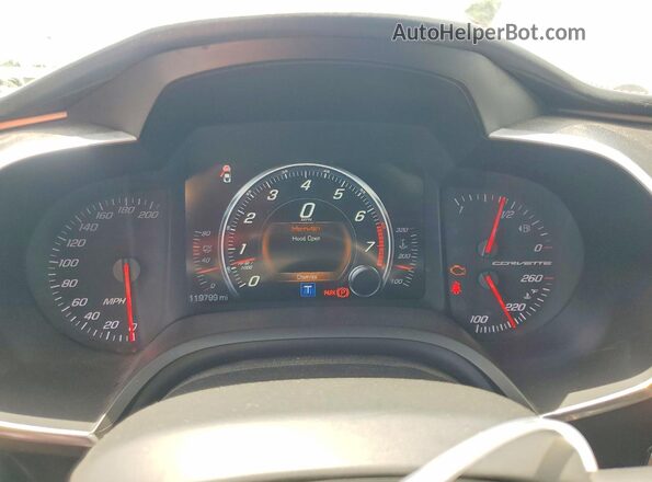 1G1YL3D7XG5117304 2016 CHEVROLET CORVETTE Red ხელსაწყოთა პანელის ხედი