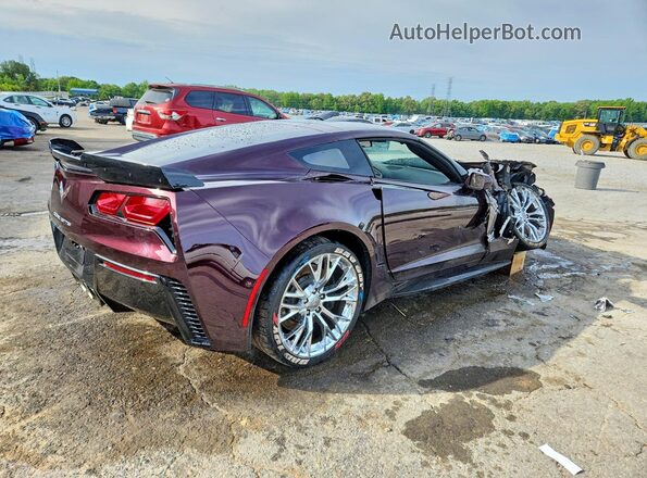 1G1YX2D72H5112209 2017 CHEVROLET CORVETTE Burgundy უკანა მარჯვენა