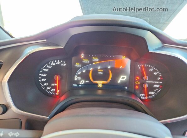 1G1YY2D74H5115805 2017 CHEVROLET CORVETTE Black ხელსაწყოთა პანელის ხედი