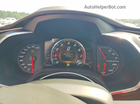 1G1YY2D77H5105673 2017 CHEVROLET CORVETTE White Вид щитка приладів