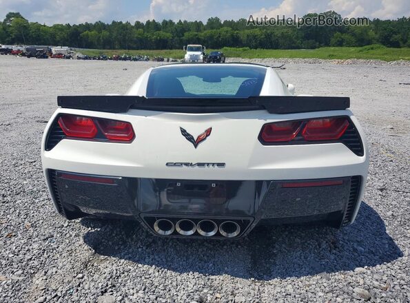 1G1YY2D77H5105673 2017 CHEVROLET CORVETTE White Вид ззаду