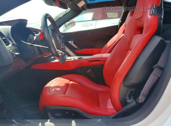 1G1YY2D77H5105673 2017 CHEVROLET CORVETTE White Вид салону спереду