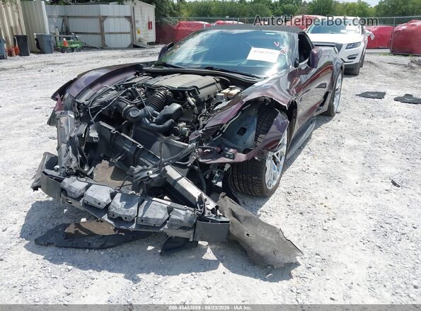 1G1YY3D73H5108642 2017 CHEVROLET CORVETTE Maroon Vista frontal