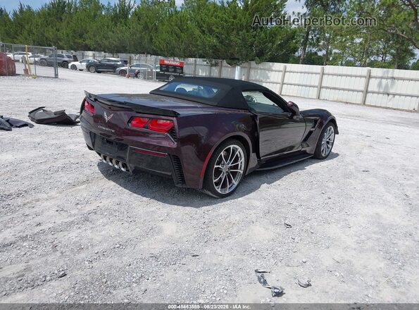 1G1YY3D73H5108642 2017 CHEVROLET CORVETTE Maroon Trasero derecho
