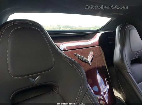 1G1YY3D73H5108642 2017 CHEVROLET CORVETTE Maroon Vista de la etiqueta del VIN