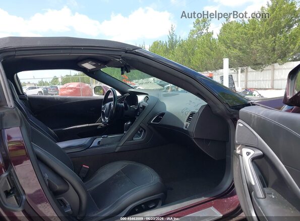 1G1YY3D73H5108642 2017 CHEVROLET CORVETTE Maroon Vista interior delantera
