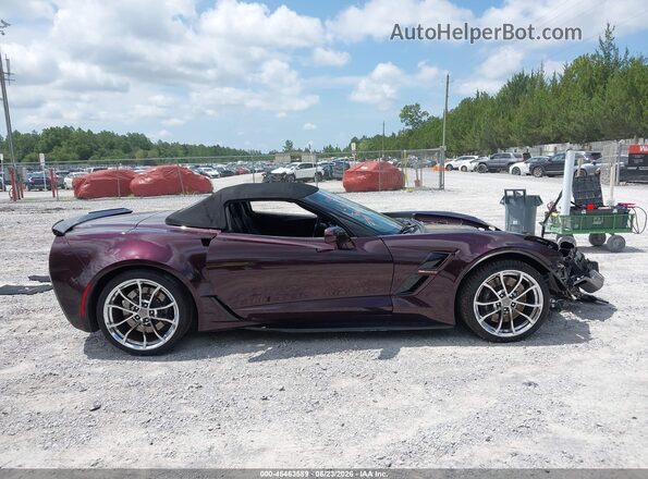 1G1YY3D73H5108642 2017 CHEVROLET CORVETTE Maroon Vista interior de 360 grados