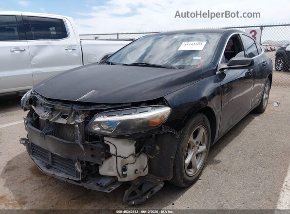 1G1ZB5ST0HF275911 2017 CHEVROLET MALIBU Black Առջևի ձախ երեք քառորդ տեսարան