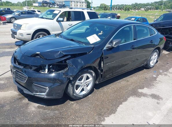 1G1ZB5ST0JF293587 2018 CHEVROLET MALIBU Black Przód lewy