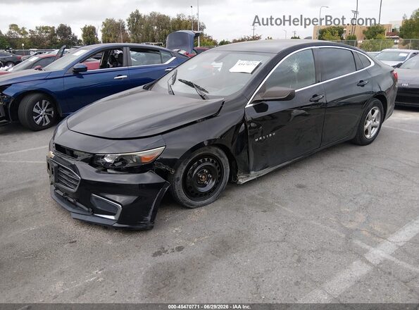 1G1ZB5ST1GF307344 2016 CHEVROLET MALIBU Black Vista tres cuartos delantera izquierda