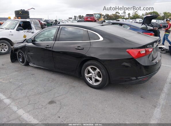 1G1ZB5ST1GF307344 2016 CHEVROLET MALIBU Black Trasero izquierdo