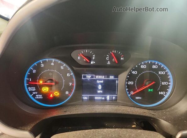 1G1ZB5ST2JF115115 2018 CHEVROLET MALIBU Black Widok zestawu wskaźników
