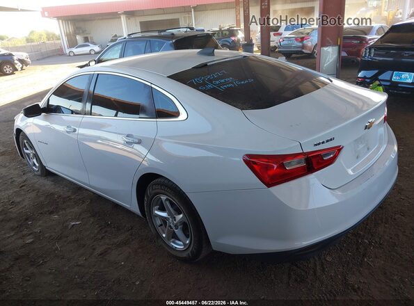 1G1ZB5ST2JF259327 2018 CHEVROLET MALIBU Белый Задняя левая четверть