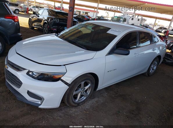 1G1ZB5ST2JF259327 2018 CHEVROLET MALIBU Белый Передняя левая четверть