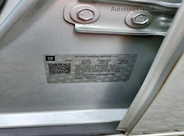 1G1ZB5ST3JF118718 2018 CHEVROLET MALIBU Silver 