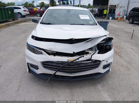 1G1ZB5ST3JF221749 2018 CHEVROLET MALIBU White ხელსაწყოთა პანელის ხედი