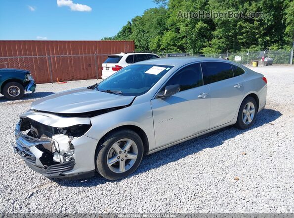 1G1ZB5ST3MF041904 2021 CHEVROLET MALIBU Silver Առջևի ձախ երեք քառորդ տեսարան