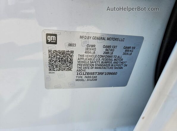 1G1ZB5ST3RF109660 2024 CHEVROLET MALIBU White Շարժիչի բաժամունքի տեսք