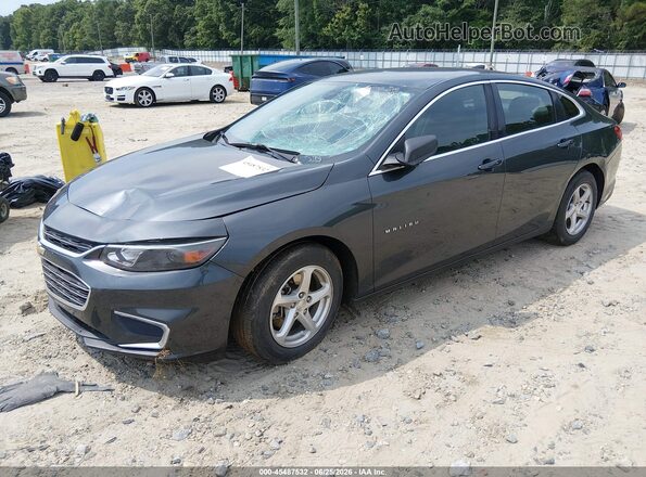 1G1ZB5ST4JF211814 2018 CHEVROLET MALIBU Gray Передня ліва чверть