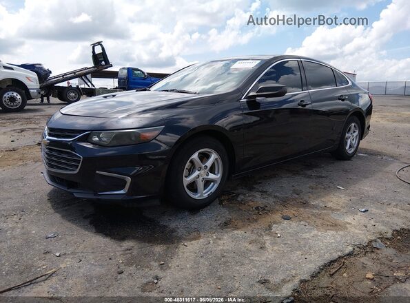1G1ZB5ST5GF352593 2016 CHEVROLET MALIBU Black Առջևի ձախ երեք քառորդ տեսարան