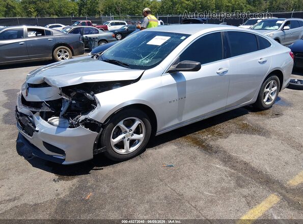 1G1ZB5ST5JF157259 2018 CHEVROLET MALIBU Silver Front left