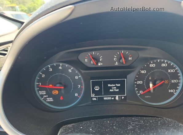 1G1ZB5ST5JF166317 2018 CHEVROLET MALIBU Black Widok zestawu wskaźników