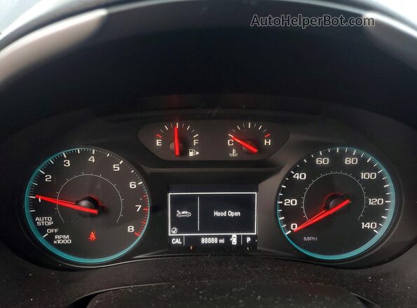 1G1ZB5ST5JF290720 2018 CHEVROLET MALIBU Black Instrument cluster view